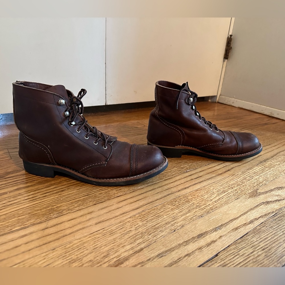 Red Wing Heritage Women's 3365 Iron Ranger Boot, Amber Harness, 9